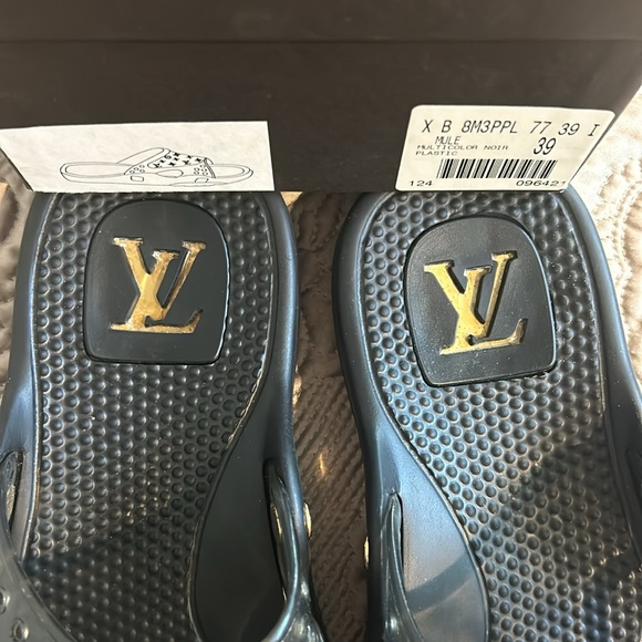 Louis Vuitton Multi Colored Takashi Marakami Rubber Slides in Box -sz. 39 - Picture 2 of 10